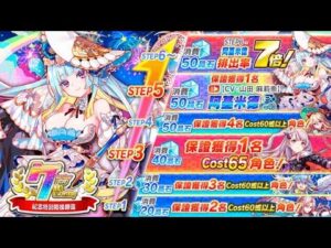 【CF須羽】日版七周年活動出來啦!!應該不會再送7B魯魯碰了吧!!阿基米德以及莫札特、蕭邦跟愛因斯坦的適應進化評價到底如何呢???!!